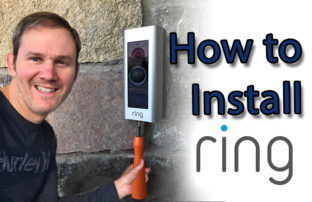 physical install of ring doorbell