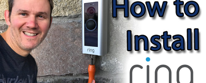 physical install of ring doorbell