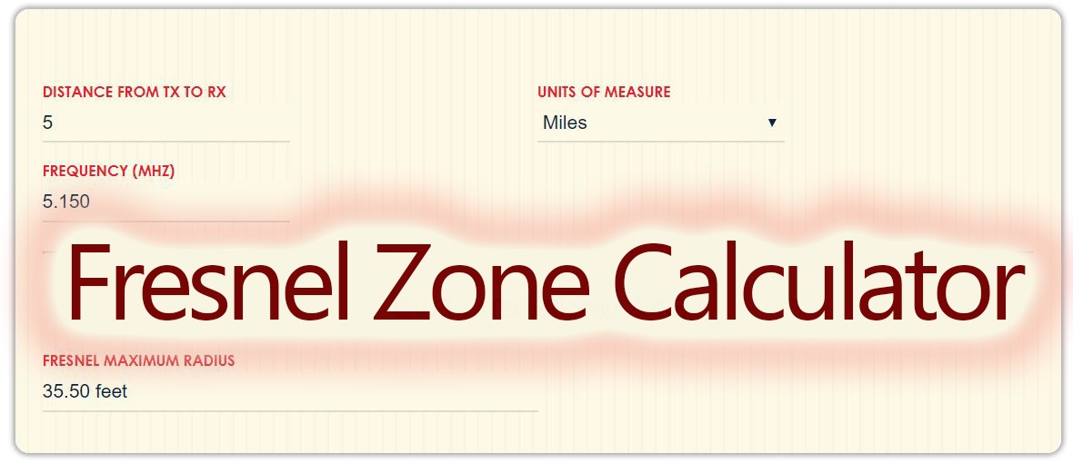 Fresnel Zone Calculator