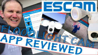 escam floodlight cam app review