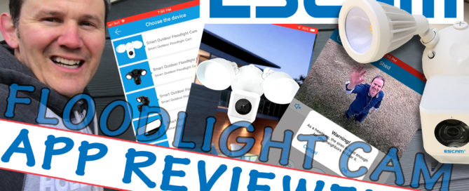 escam floodlight cam app review